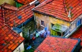 Old residential houses
